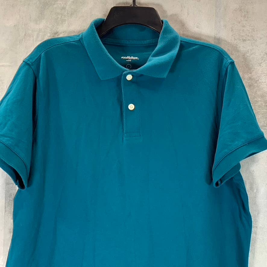 GOODFELLOW & CO Men's Costal Wave Loring Standard-Fit Polo Shirt SZ L