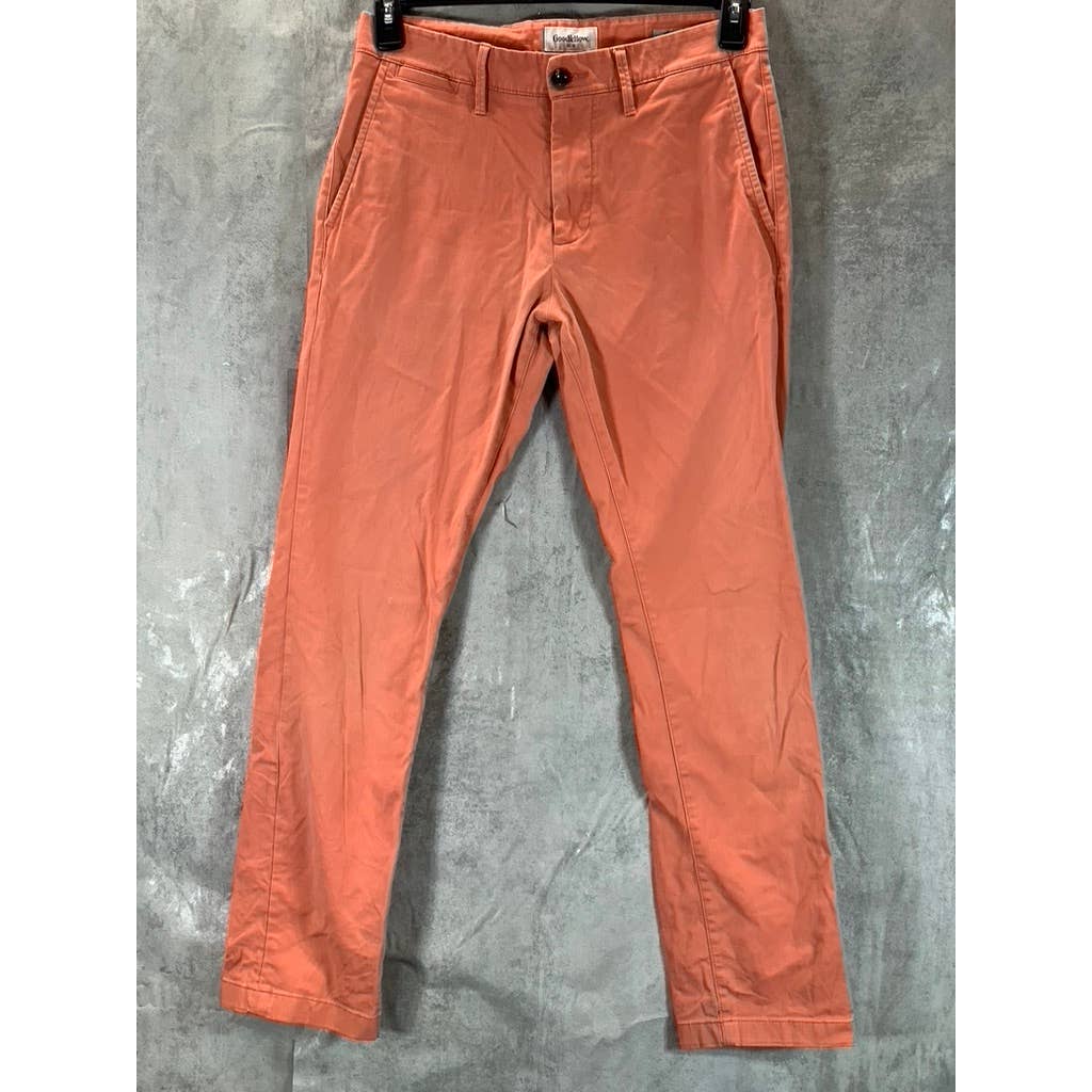 GOODFELLOW & CO Men's Coral Stone Slim-Fit Hennepin Chino Pants SZ 29X30