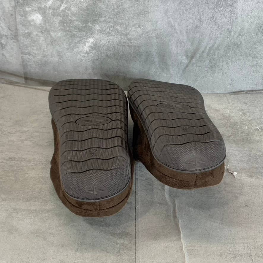 DOCKERS Men's Brown Christopher Classic Memory Foam Clog Slippers SZ XL 11-12