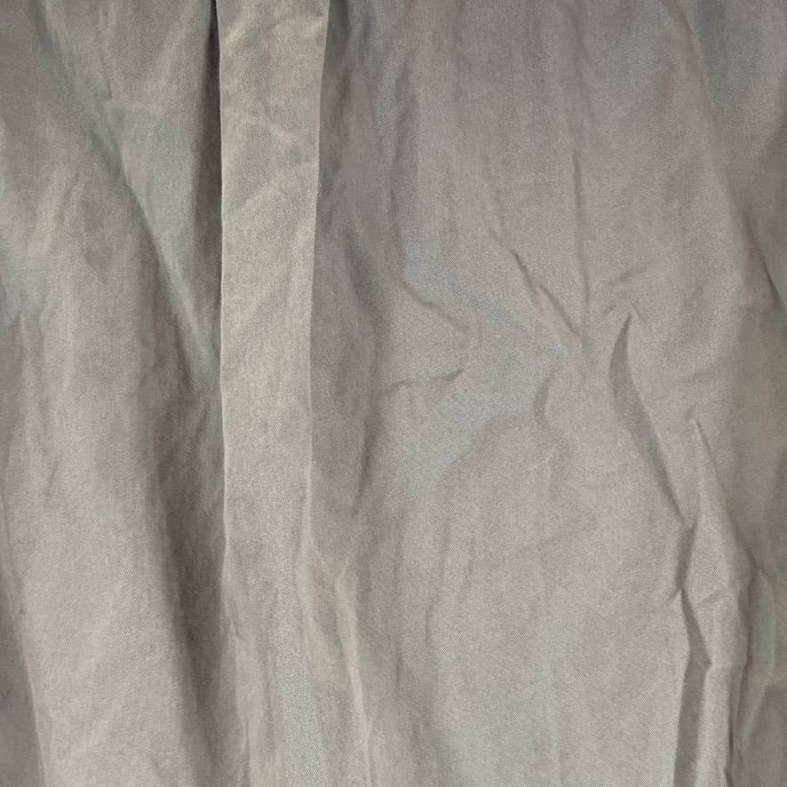 EDDIE BAUER Men's Brown Cotton Short-Sleeve Button-Up Shirt SZ S