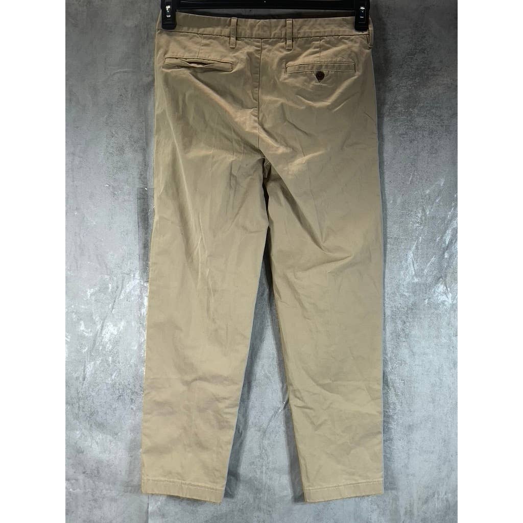 LANDS' END Men's Tan Traditional-Fit Straight-Leg Chino Pants SZ 31