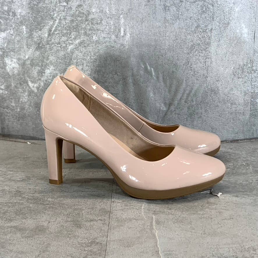 CLARKS Collection Women's Dusty Rose Ambyr Joy Round-Toe Slip-On Pumps SZ 8