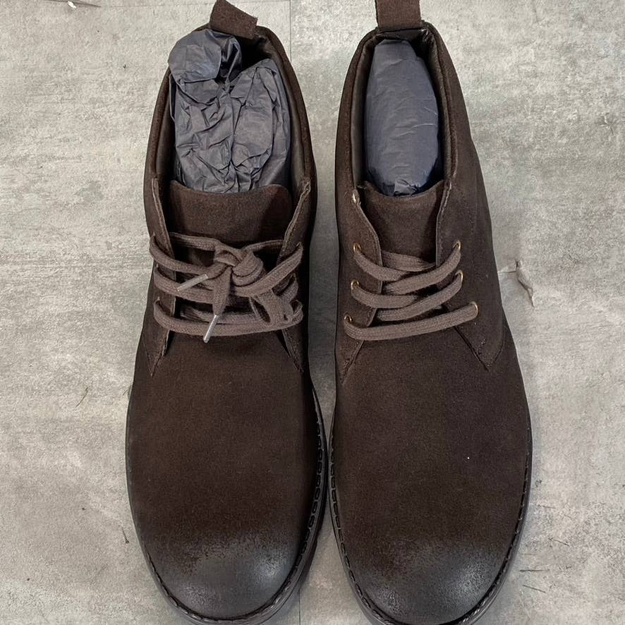VINTAGE FOUNDRY CO. Men's Brown Leather Turner Lace-Up Chukka Boots SZ 9.5