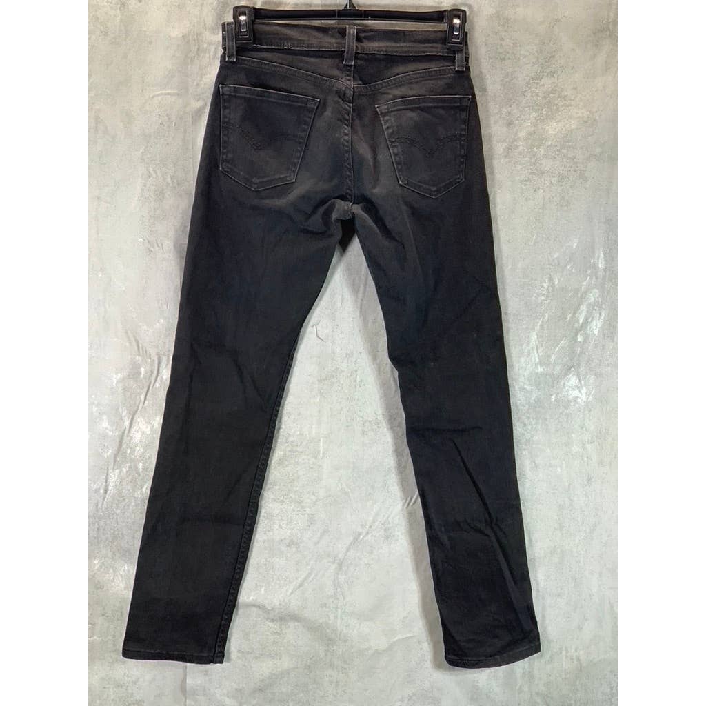 LEVI'S Men's Black Solid Slim-Fit Stretch Flex Jeans SZ 29X30