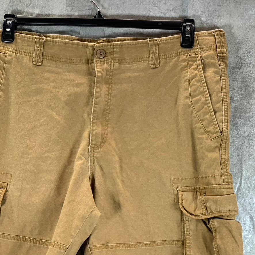 GOODFELLOW & CO Men's Brown Regular-Fit Flex Waist Cargo Shorts SZ 42