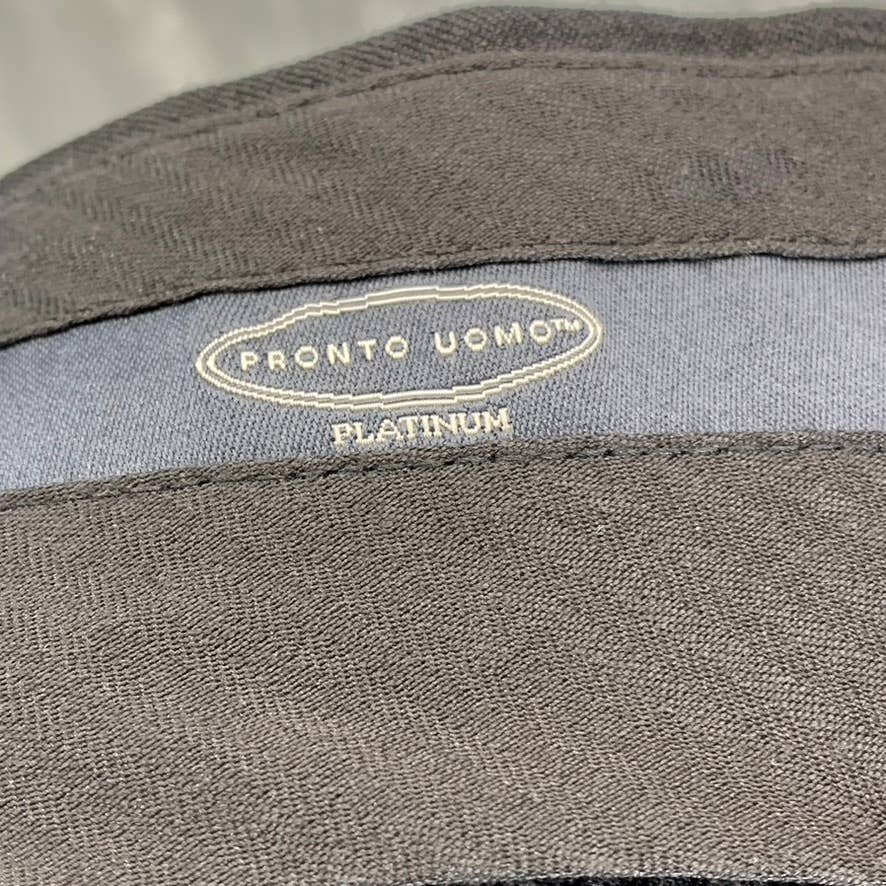 PRONTO UOMO PLATINUM Men's Black Wool Suit Pants SZ 34