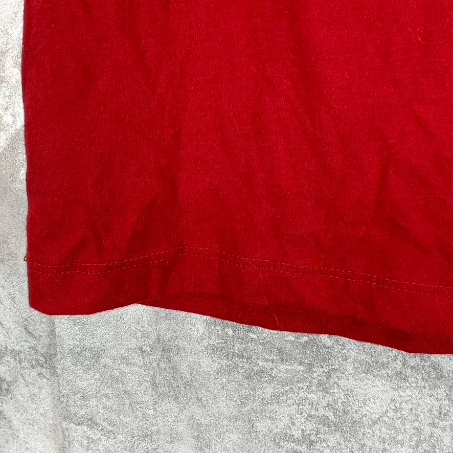 GOODFELLOW & CO Men's Red V-Neck Lyndale Short-Sleeve T-Shirt SZ M
