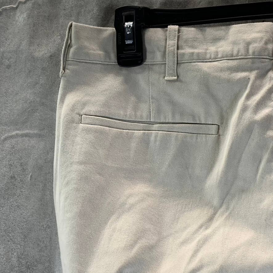 J.CREW Men's Beige Mercantile Flex Slim-Fit Chino Pants SZ 33X32