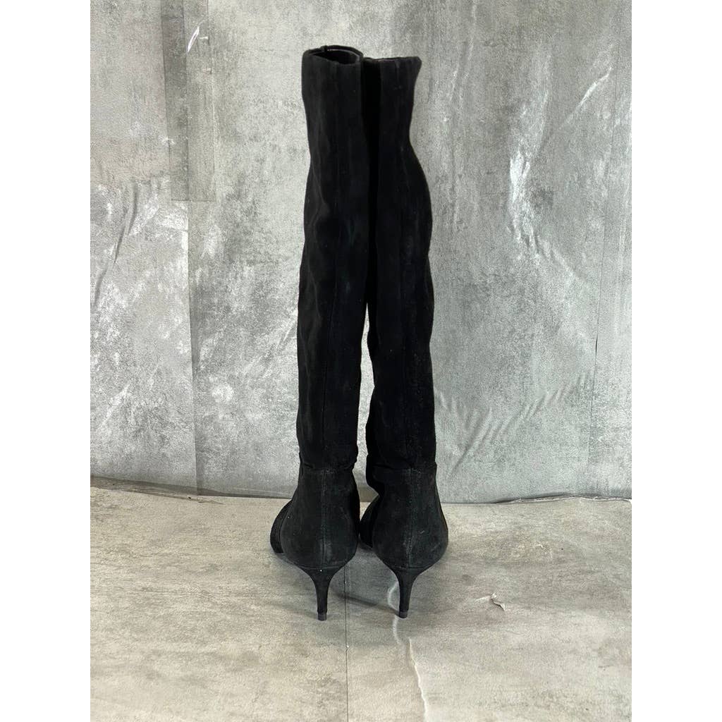 STEVEN By Steve Madden Women's Black Micro Kendrick Knee-High Dress Boots SZ 8.5