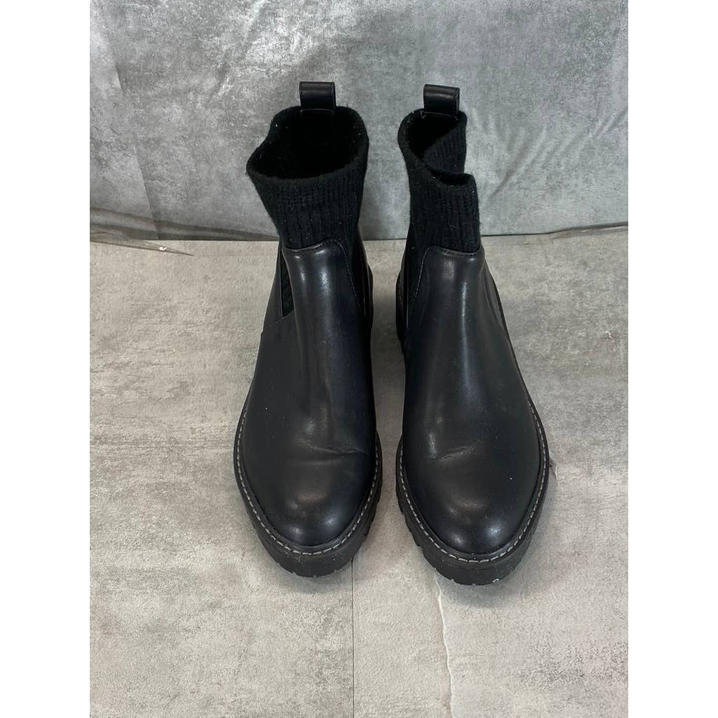 GIANI BERNINI Women's Black Maxxine Memory Foam Pull-On Ankle Boots SZ 7.5