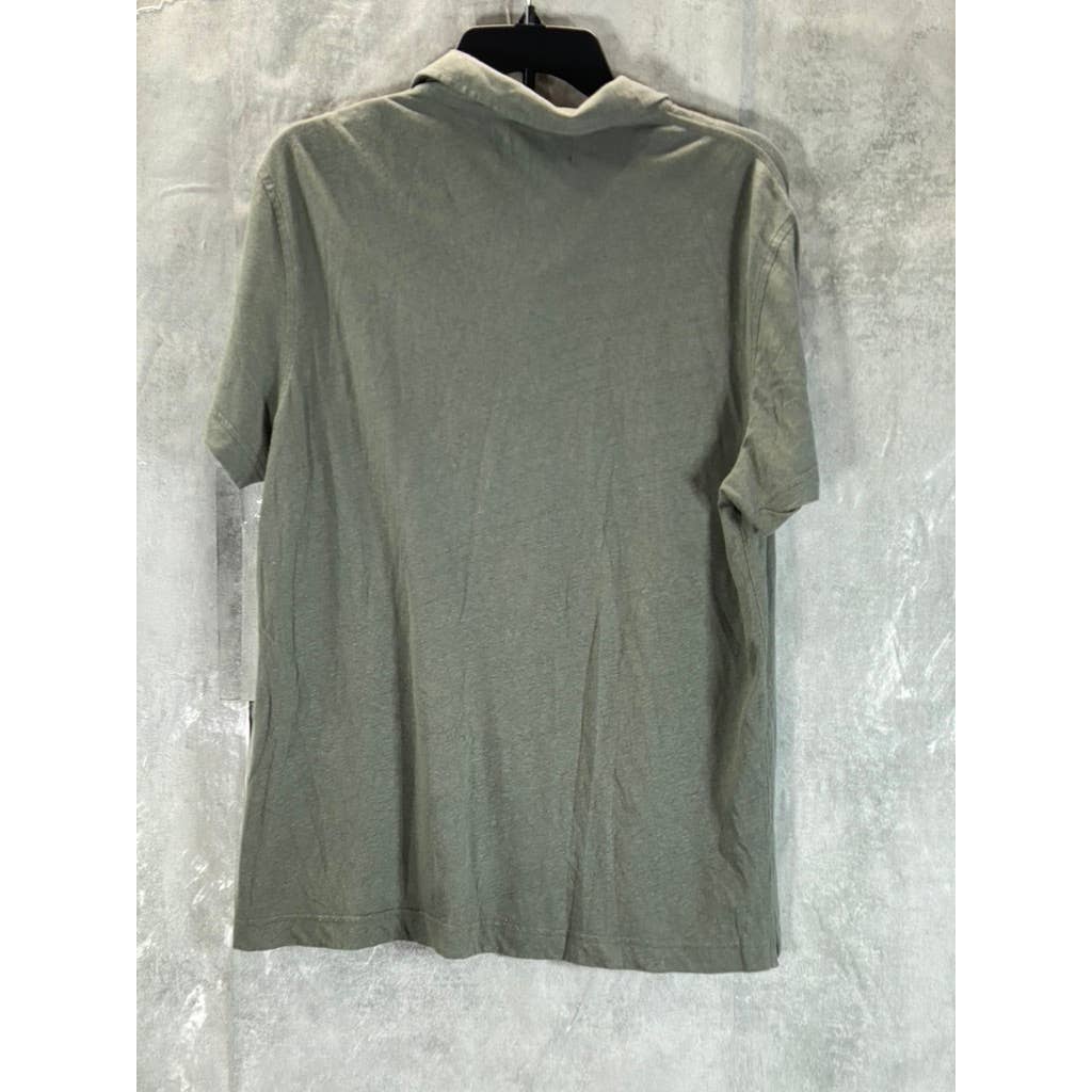 THE MEN'S STORE At Bloomingdales Men's Grey Short Sleeve Polo Shirt SZ M