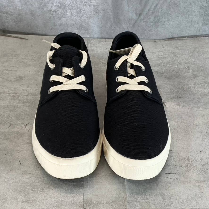 SUN+STONE Men's Black Kiva Lace-Up Core Sneakers SZ 9