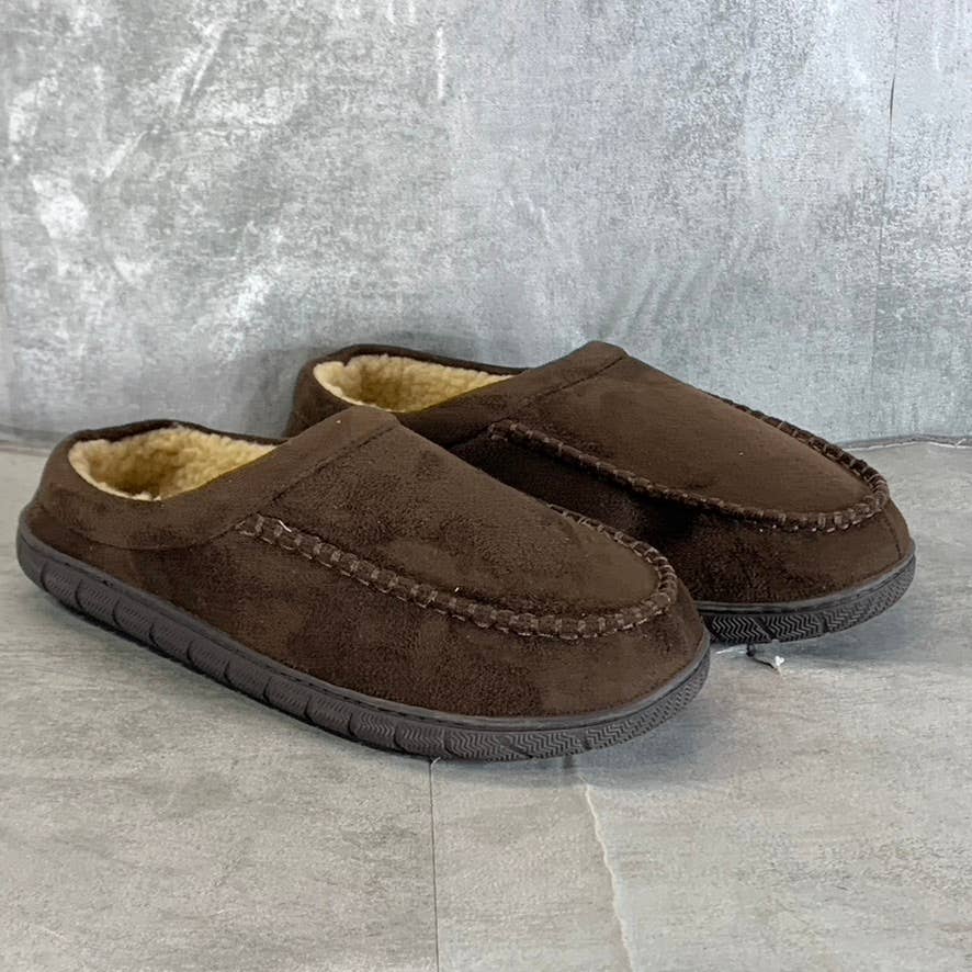 DOCKERS Men's Brown Christopher Classic Memory Foam Clog Slippers SZ XL 11-12