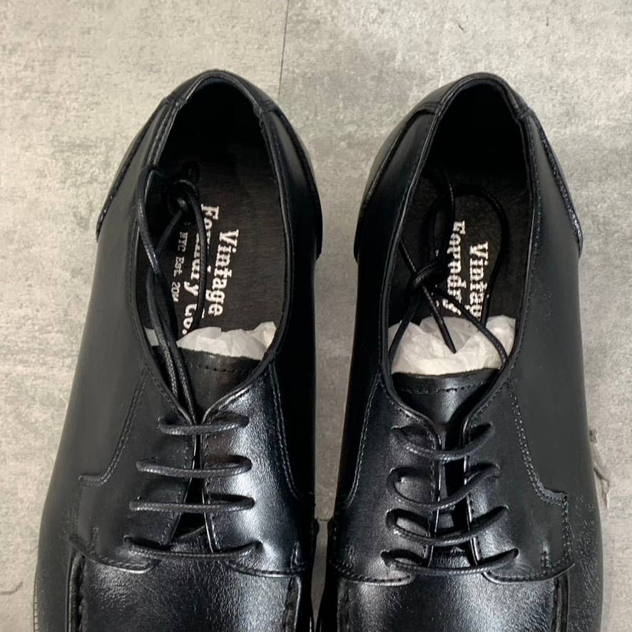 VINTAGE FOUNDRY CO. Men's Black Leather Morris Lace-Up Oxford Shoes SZ 9
