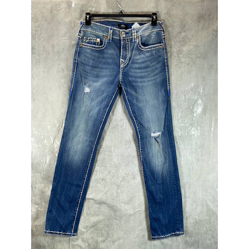 TRUE RELIGION Men's Blue Rocco Relaxed Skinny Jeans SZ 32
