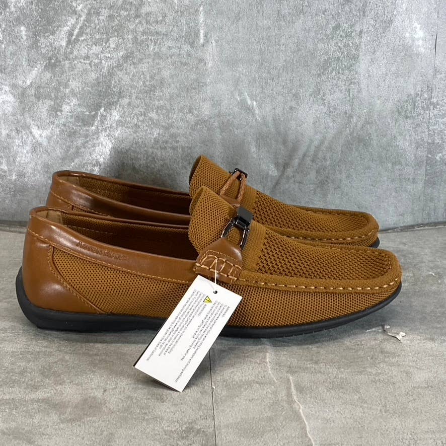 ASTON MARC Men's Tan Knit Moc-Toe Slip-On Loafers SZ 9.5