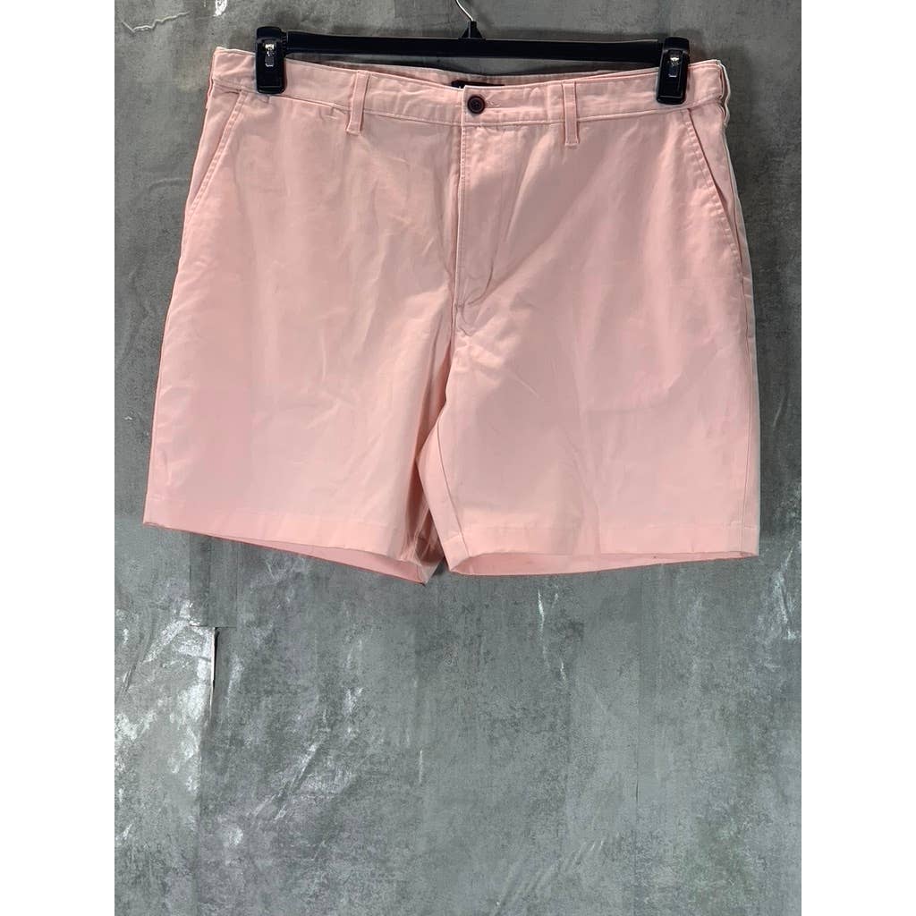LANDS' END Men's Light Pink Traditional-Fit Comfort Knockabout Chino Short SZ 36