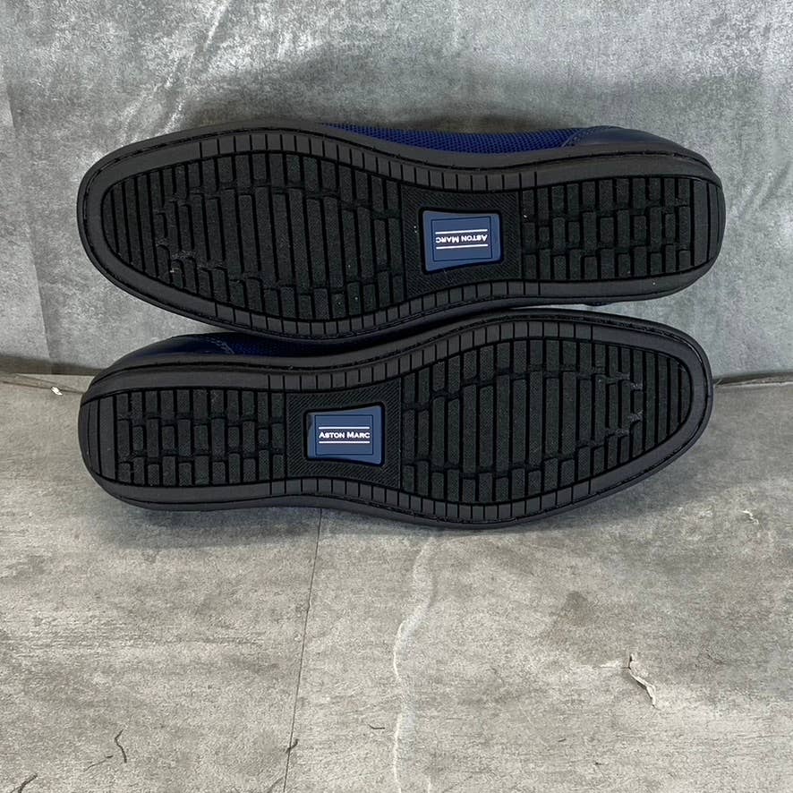 ASTON MARC Men's Navy Knit Walk Casual Slip-On Driver Loafers SZ 9