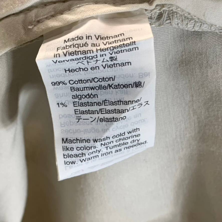 J.CREW Men's Beige Mercantile Flex Slim-Fit Chino Pants SZ 33X32