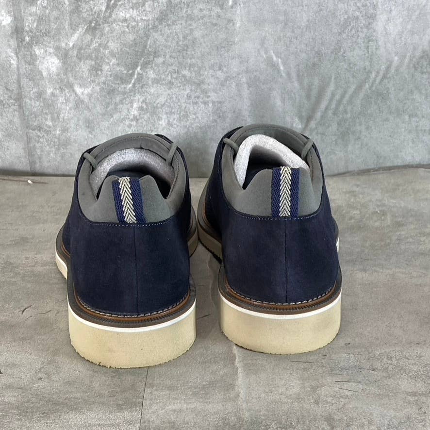THOMAS & VINE Men's Navy Desmond Perforated Lace-Up Derby SZ 10.5
