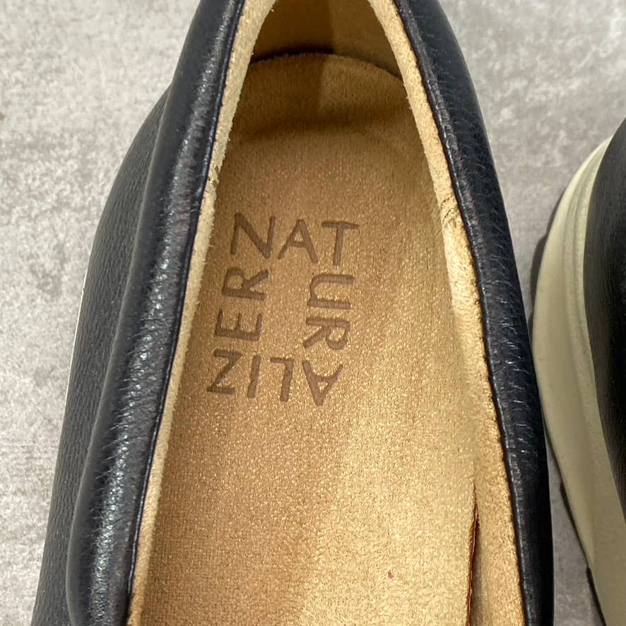 NATURALIZER Women's Black Suede-Leather Selah Slip-On Sneakers SZ 9.5