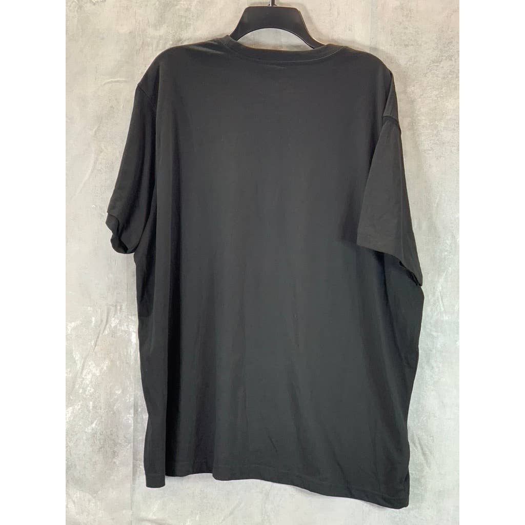 EDDIE BAUER Men's Black Solid Crewneck Short-Sleeve T-Shirt SZ 2XL