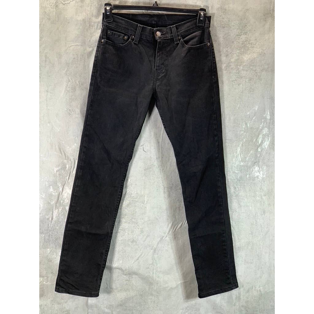 LEVI'S Men's Black Solid Slim-Fit Stretch Flex Jeans SZ 29X30