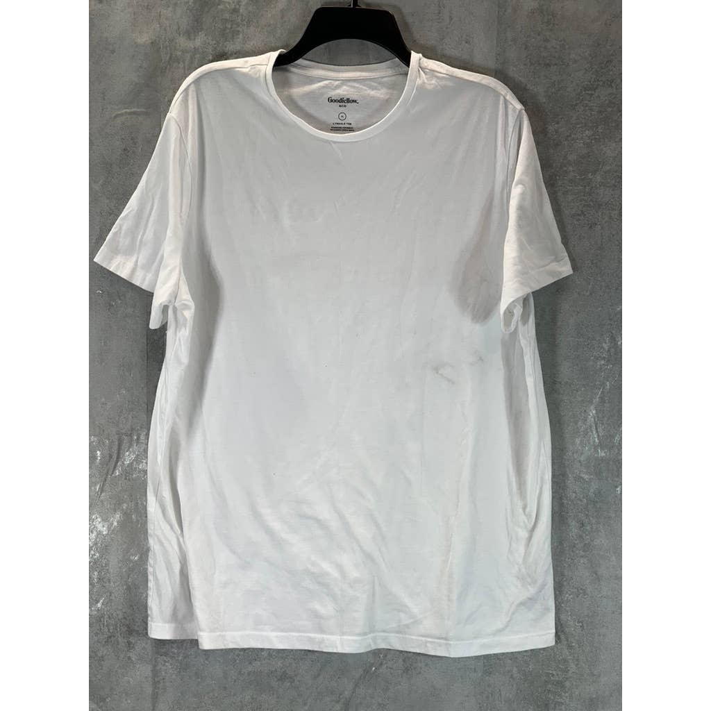 GOODFELLOW & CO Men's White Crewneck Short-Sleeve Lyndale T-Shirt SZ XL
