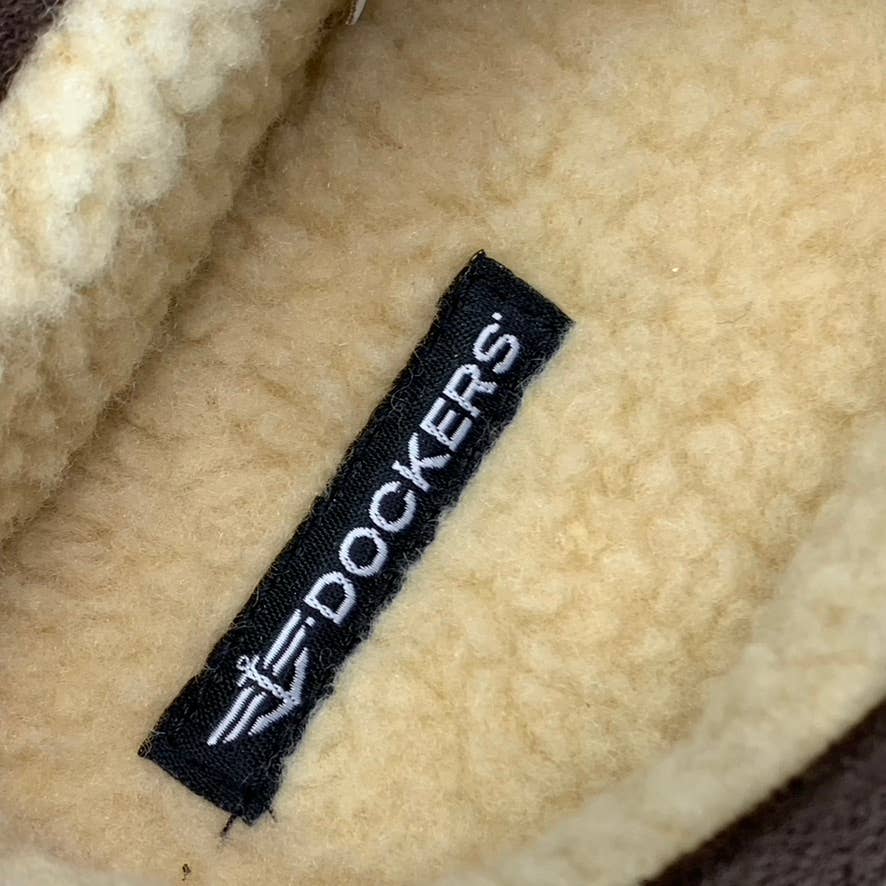 DOCKERS Men's Brown Christopher Classic Memory Foam Clog Slippers SZ XL 11-12