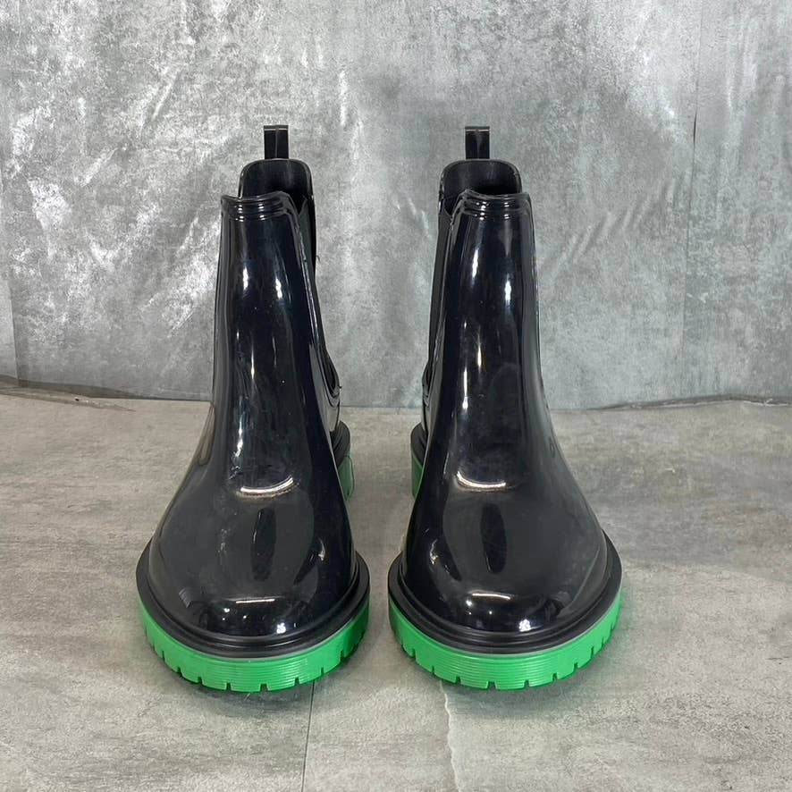INC INTERNATIONAL CONCEPTS Women's Black Rylien Round-Toe Pull-On Rain Boot SZ10