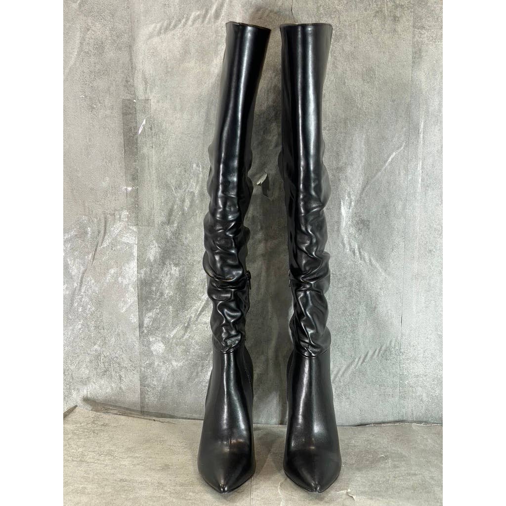INC INTERNATIONAL Women's Black Iyonna Over-The-Knee Slouch Stiletto Boots SZ 7