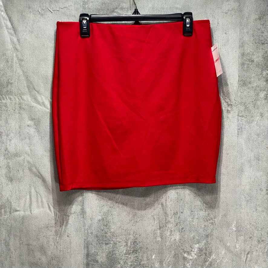 B. DARLIN Red Bodycon Mini Skirt SZ 13/14