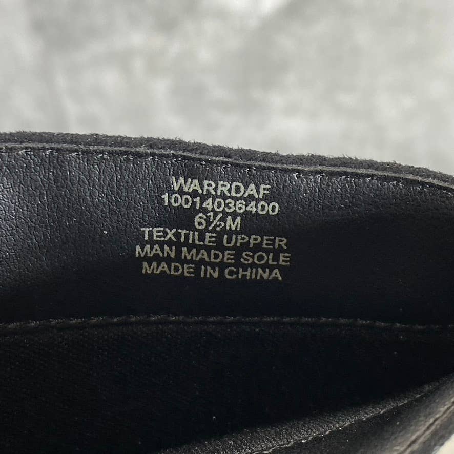 STYLE & CO Women's Black Microsuede Warrda Round-Toe Block-Heel Tall Boots SZ6.5
