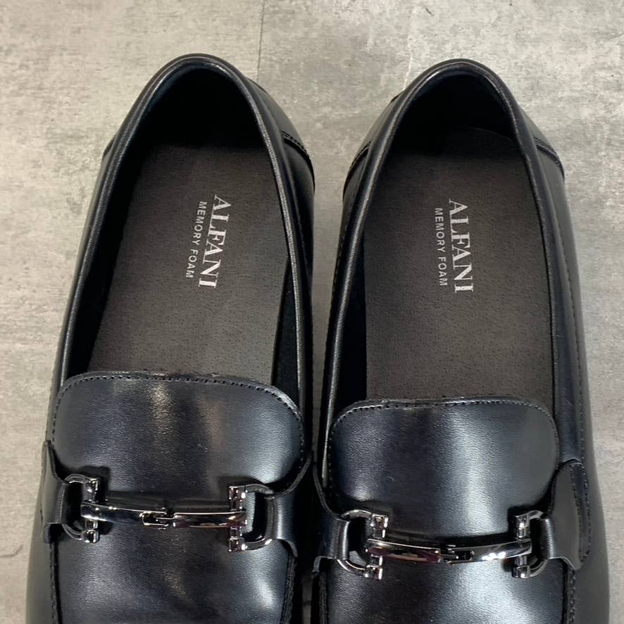 ALFANI Men's Black Otis Bit Moc-Toe Slip-On Loafers SZ 11