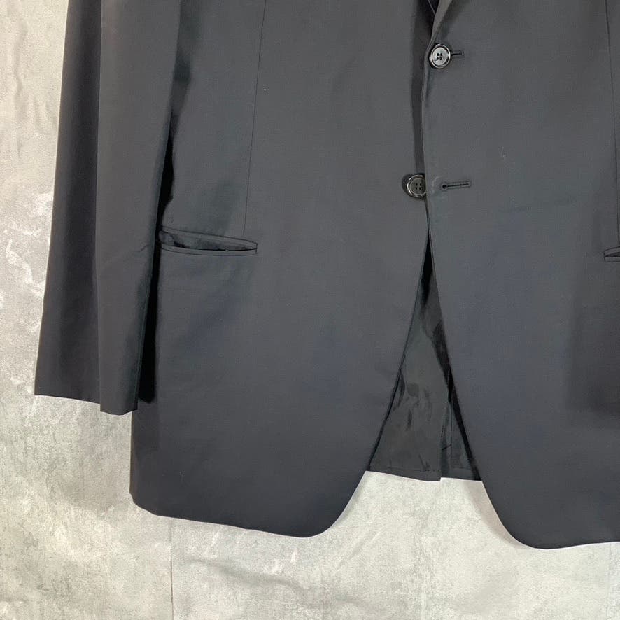 GIORGIO ARMANI Men's Black Solid Basic Two-Button Wool Sport Coat SZ 54 (US 44R)