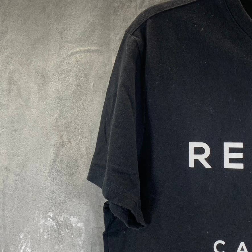 BANANA REPUBLIC Men's Black Modern Logo Crewneck Short-Sleeve T-Shirt SZ M