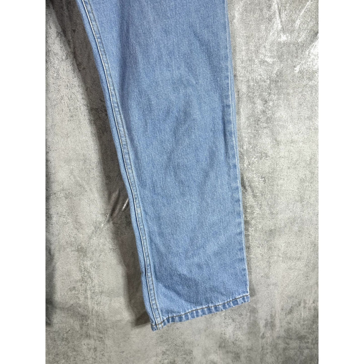 MAISON LABICHE Paris Women's Light Blue Straight Leg Denim Jeans SZ 28