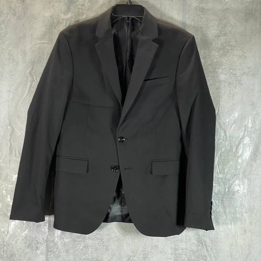 ZARA Men's Black Solid Two-Button Cool Comfort Lapel Collar Basic Blazer SZ 35