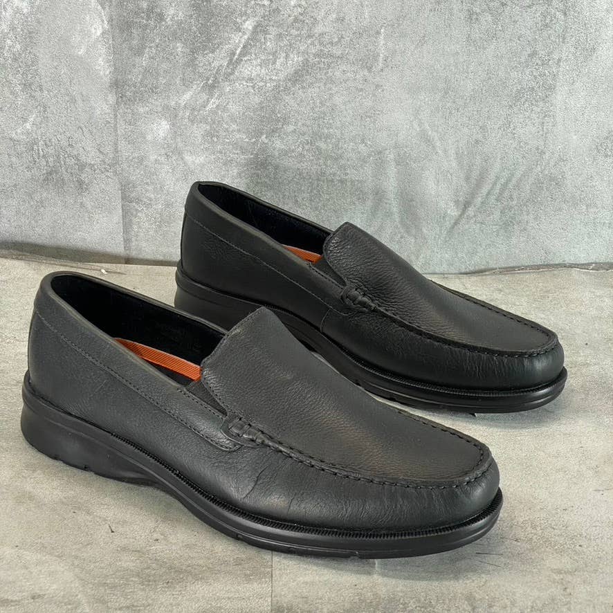ROCKPORT Men's Black Leather Palmer Venetian Slip-On Loafers SZ 12