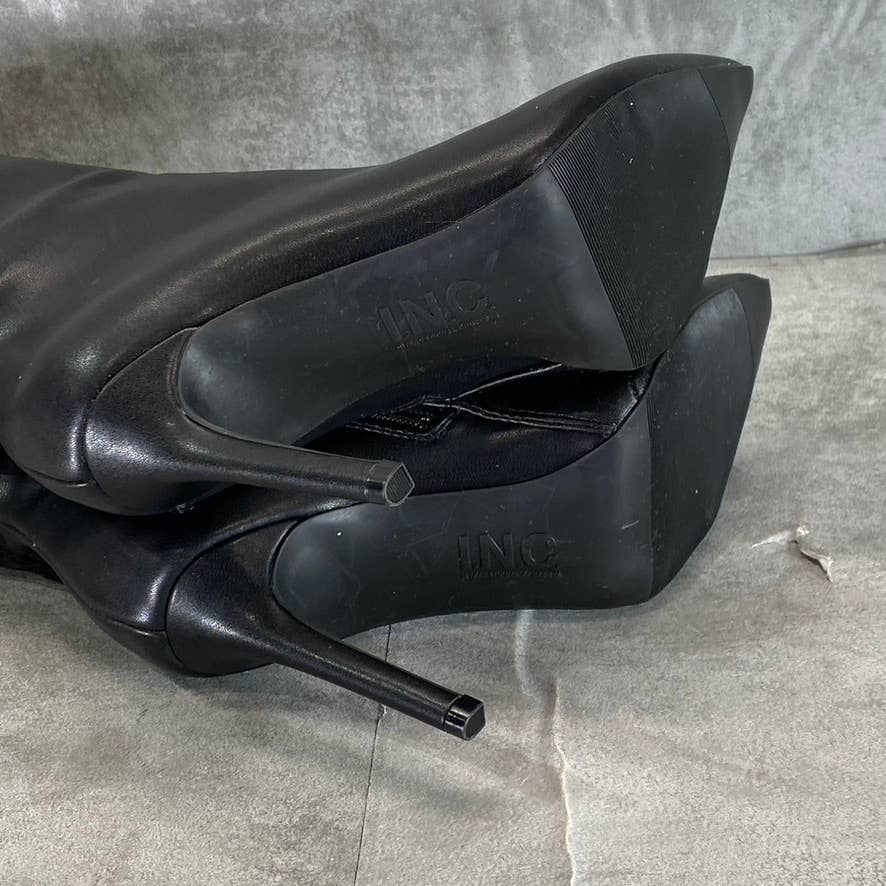 INC INTERNATIONAL CONCEPTS Women's Black Rajel Knee-High Stiletto Boots SZ 5.5