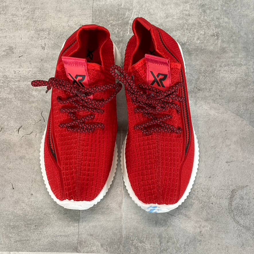 XRAY FOOTWEAR Men's Red Knit Breathable Niko Lace-Up Sneakers SZ 7.5