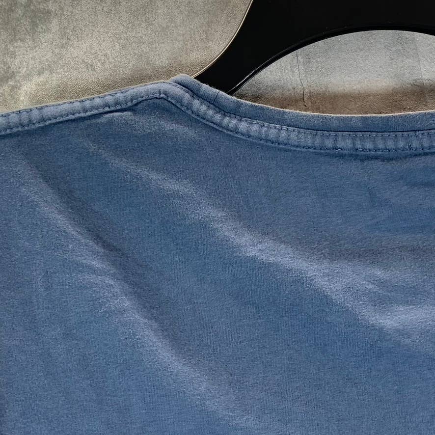 ALLSAINTS Men's Blue Brace Brushed Cotton Crewneck Short-Sleeve T-Shirt SZ L
