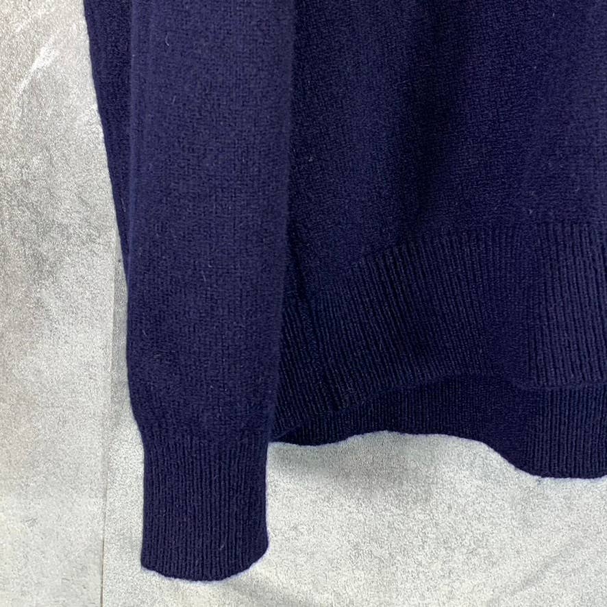 LANDS' END Men's Navy Regular-Fit V-Neck Pullover Sweater SZ XL