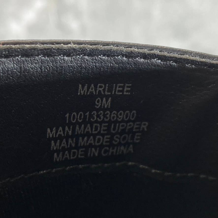 STYLE & CO Women's Black Marliee Full Side-Zip Round-Toe Tall Riding Boots SZ 9