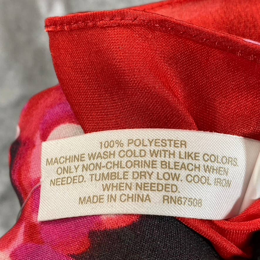 GIANI BERNINI Women's Red/Black Love Square Printed Scarf SZ OS