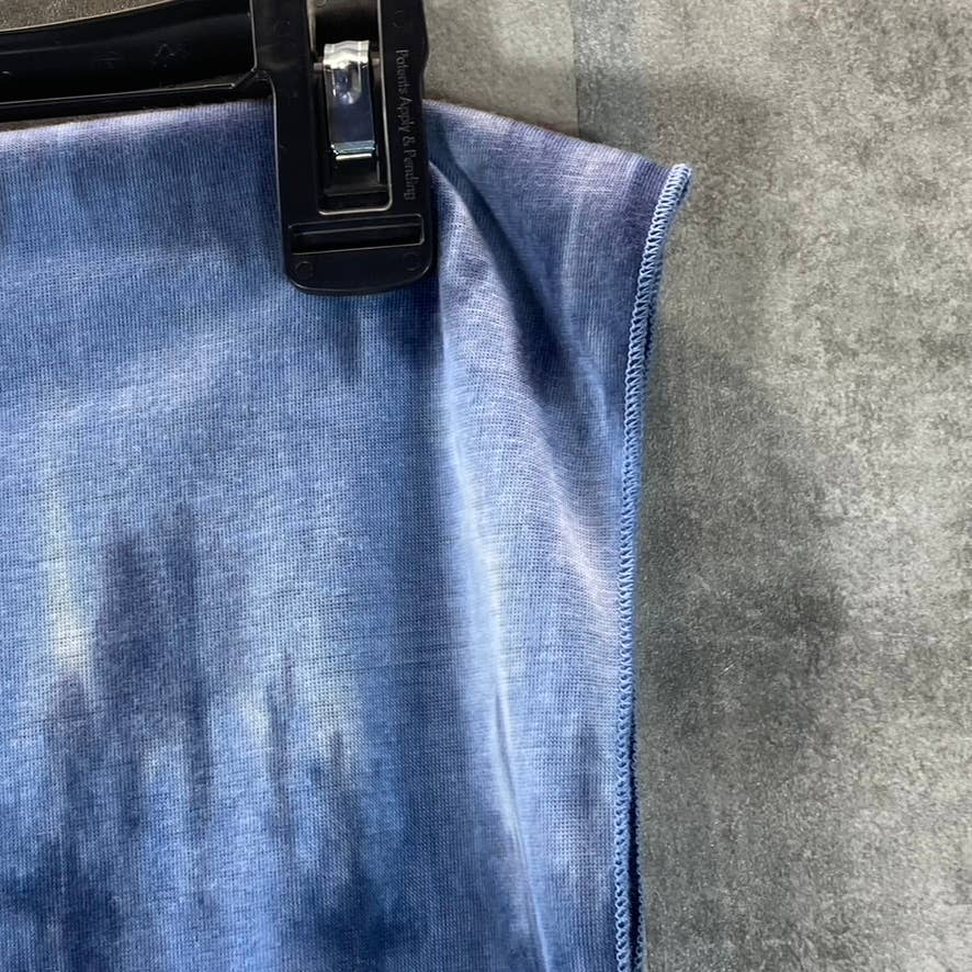 JENNI Women's Blue Tie-Dye Lightweight Jersey Wrap SZ OS