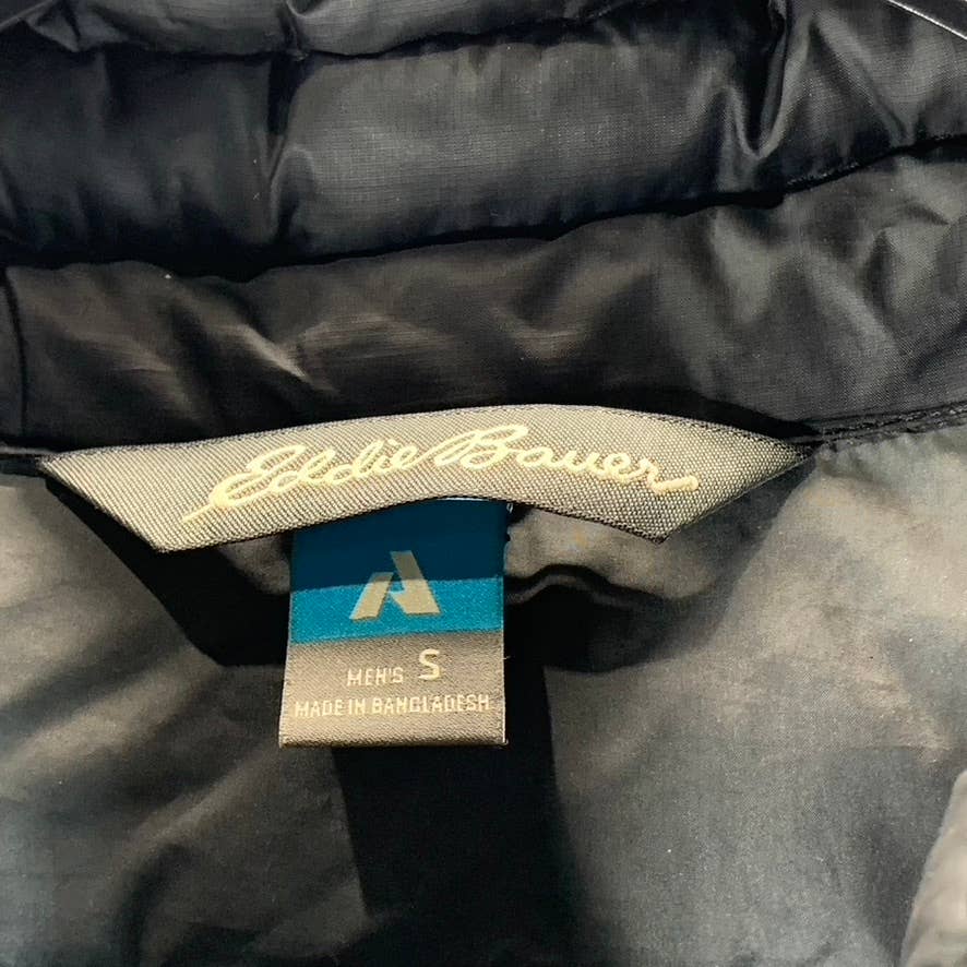 EDDIE BAUER Men's Black First Ascent Downlight Full-Zip Puffer Jacket SZ S