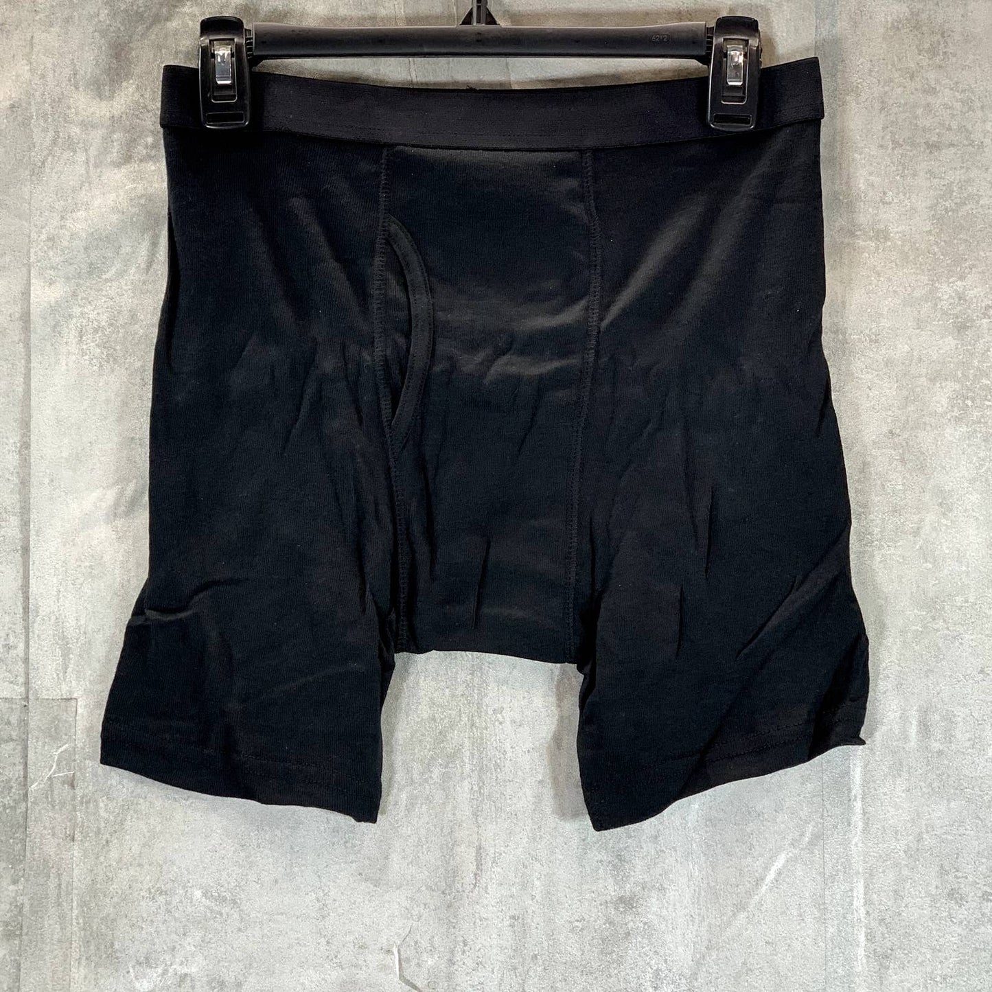 CLUB ROOM Men's Solid Black 8-Pack Tagless No-Rise Up Boxer Briefs SZ M