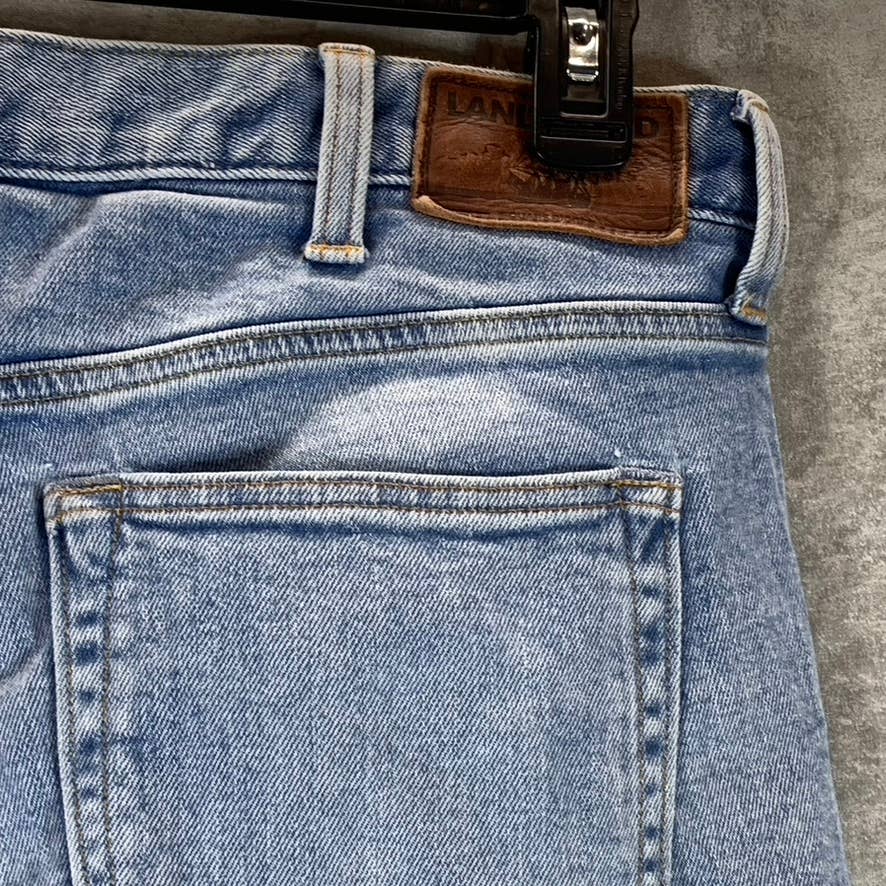LANDS' END Men's Stone Wash Square Rigger Straight-Fit Jeans SZ 38