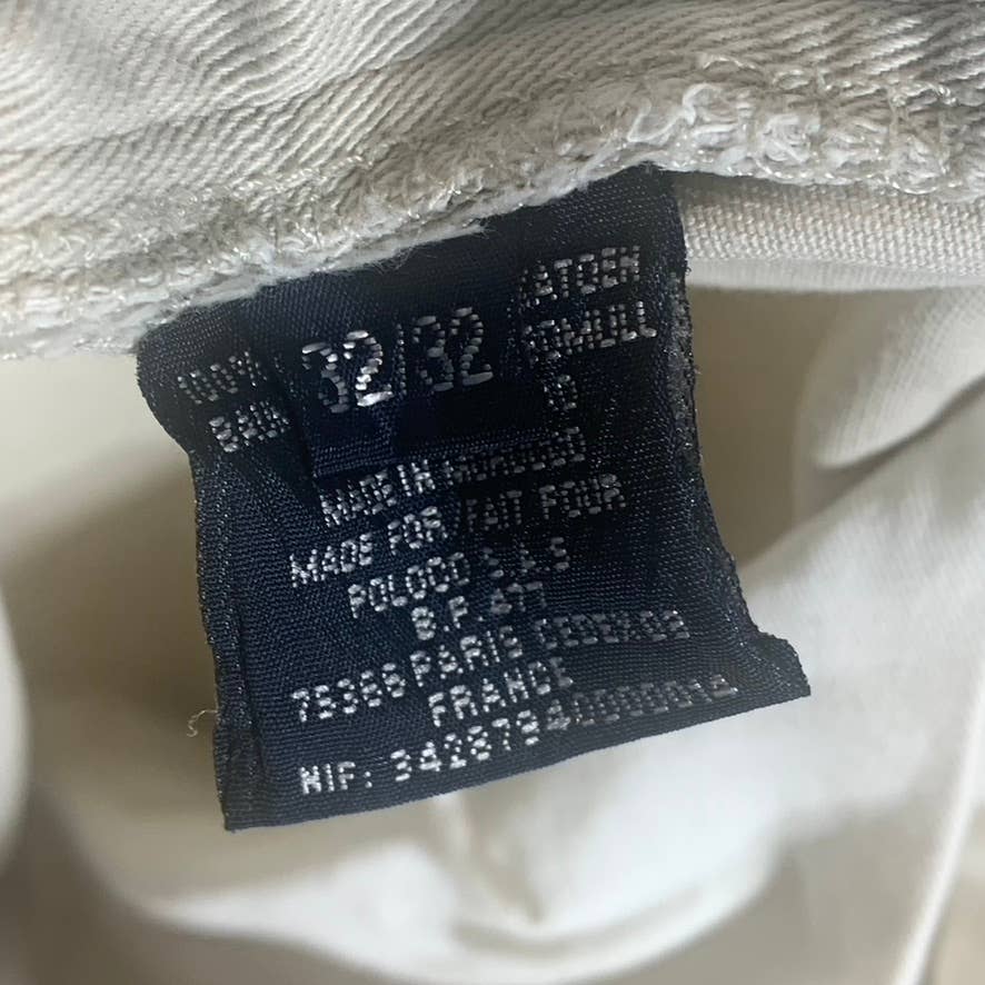 POLO BY RALPH LAUREN Men's Beige Vintage Chatfield Chino Pants SZ 32X32